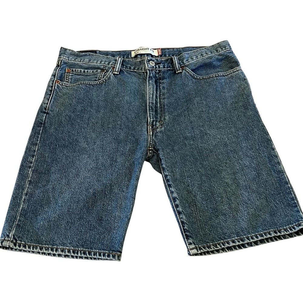 Levi’s 505 Denim Jean Shorts Jorts Men’s Size 36 Denim Dad Shirts Medium Wash